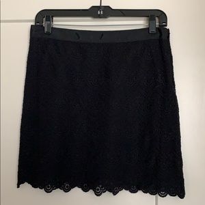 J. Crew detailed black skirt